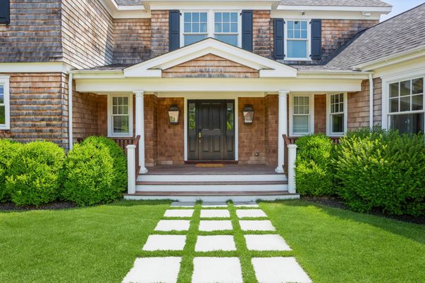 Exterior, Facade, Brick Facade, Cape Cod