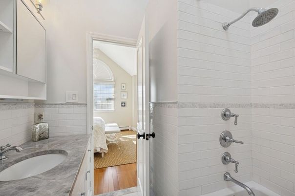 Bathroom, Dual Sink Vanities, Interior, Wood Texture Flooring