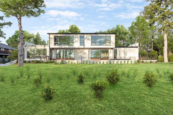 Backyard, Exterior, Facade, Modern