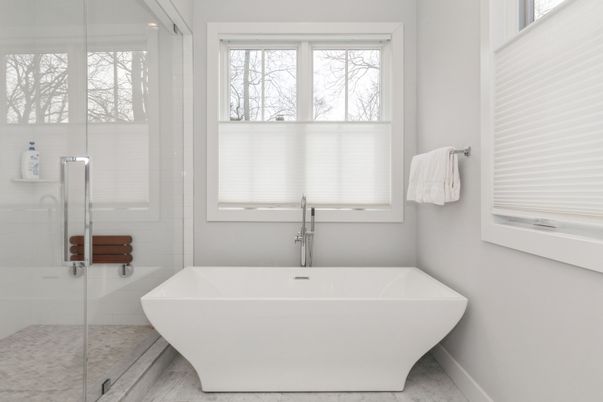 Bathroom, Free Standing Baths, Glass Shower, Interior