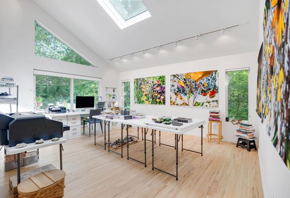 Home Office, Interior, Wood Texture Flooring