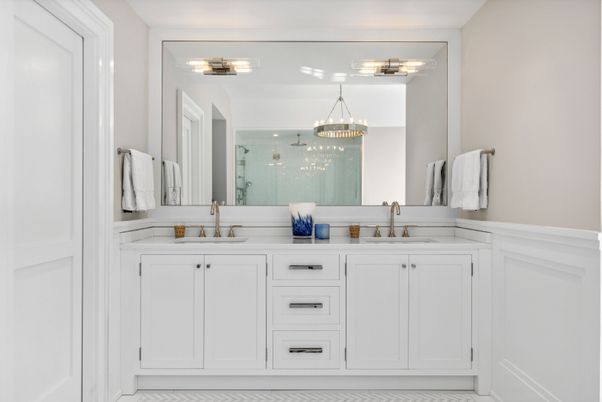 Bathroom, Dual Sink Vanities, Interior, Pendant Lights