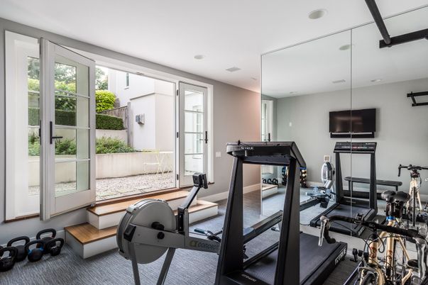 Fitness Equipment, Gym, Interior, Recessed Lighting