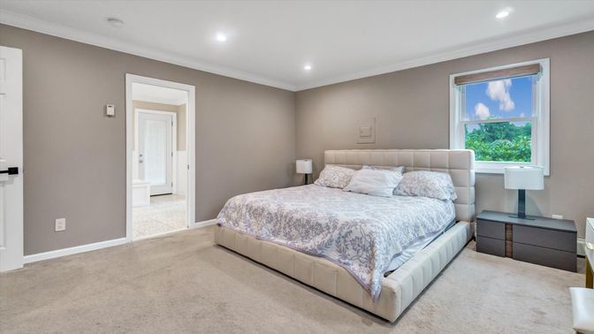Bedroom, Interior, Recessed Lighting