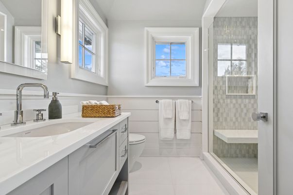 Bathroom, Glass Shower, Interior