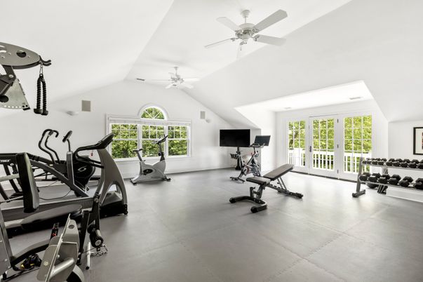 Fitness Equipment, Gym, Interior, Recessed Lighting