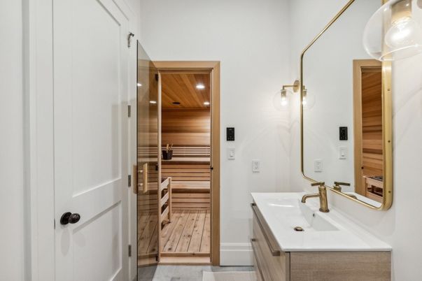 Bathroom, Interior, Recessed Lighting, Sauna Room
