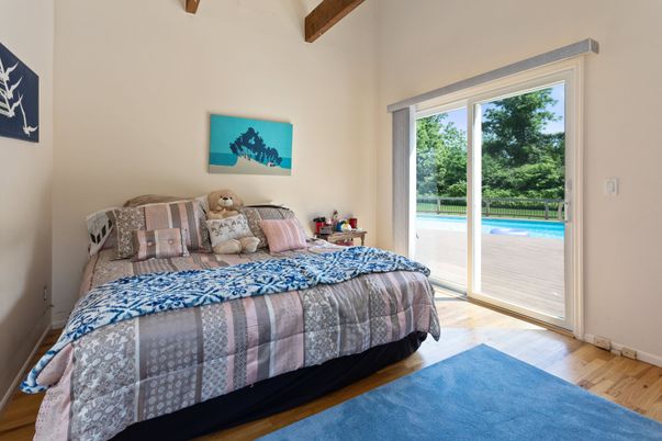 Bedroom, Interior, Wooden Beams, Wood Texture Flooring