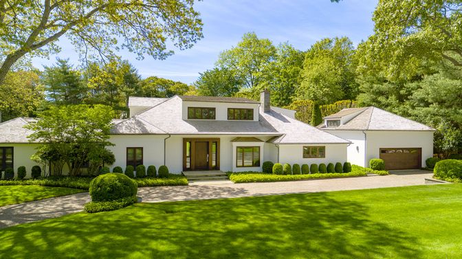 Attached, Backyard, Exterior, Facade, Farmhouse