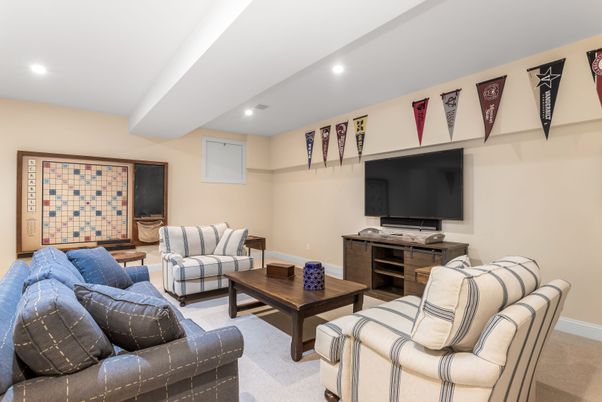 Interior, Living room, Recessed Lighting