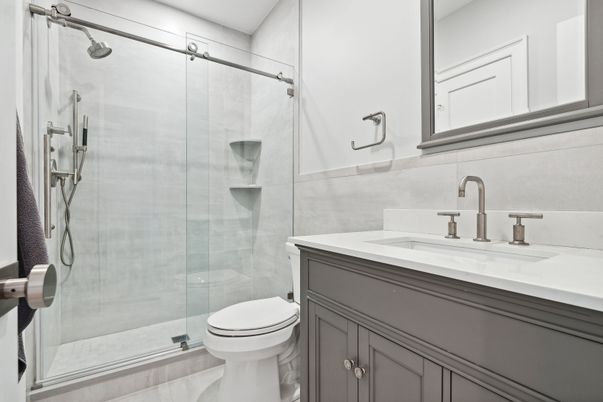 Bathroom, Glass Shower, Interior