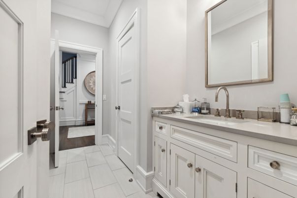 Bathroom, Interior, Wood Texture Flooring