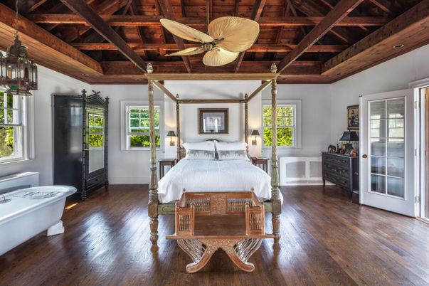 Bedroom, Interior, Wooden Beams, Wooden Ceilings, Wood Texture Flooring