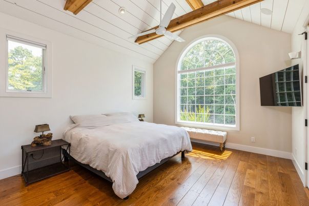Bedroom, Interior, Wooden Beams, Wood Texture Flooring