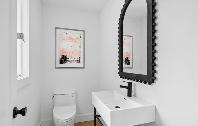 Bathroom, Interior, Wood Texture Flooring