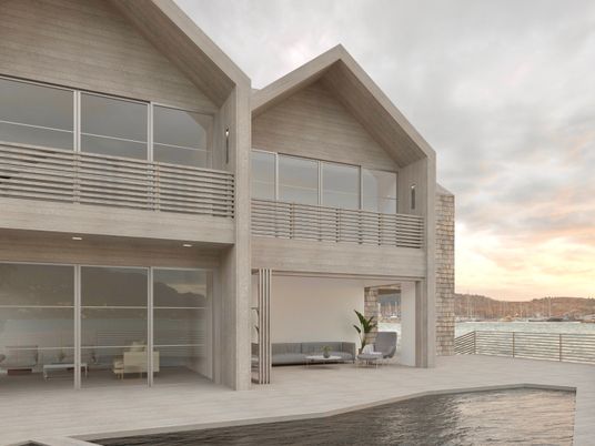 Exterior, Facade, Modern