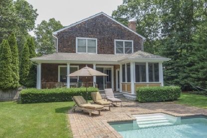 Backyard, Exterior, Facade, Brick Facade, Pool, Brick Traditional