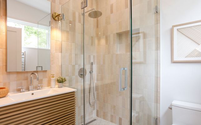 Bathroom, Glass Shower, Interior
