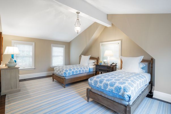 Bedroom, Interior, Pendant Lights, Wood Texture Flooring