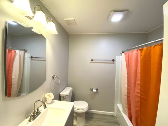 Bathroom, Interior, Wood Texture Flooring