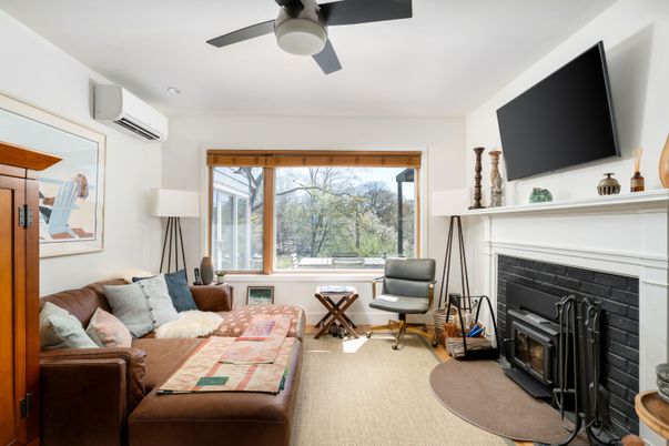 Fireplace, Home Office, Interior, Living room
