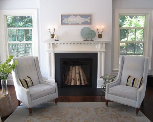 Fireplace, Interior, Wood Texture Flooring