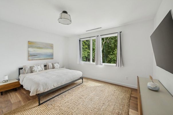 Bedroom, Interior, Wood Texture Flooring