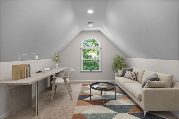 Home Office, Interior, Recessed Lighting