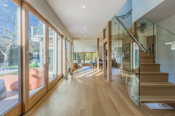 Interior, Recessed Lighting, Wood Texture Flooring