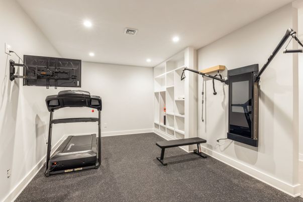 Fitness Equipment, Interior, Recessed Lighting