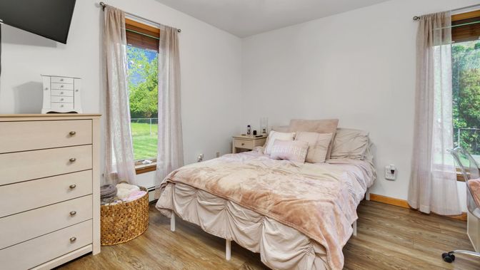 Bedroom, Interior, Wood Texture Flooring