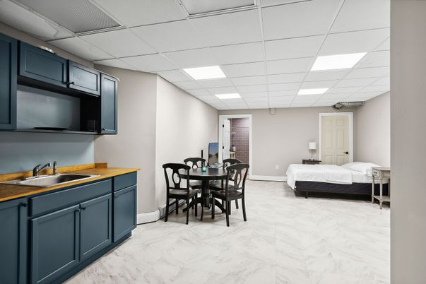 Bedroom, Dining room, Interior, Marble, Recessed Lighting