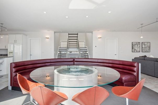 Dining room, Interior, Kitchen, Living room, Pendant Lights, Recessed Lighting