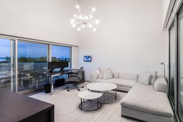 Home Office, Interior, Living room, Pendant Lights, Water