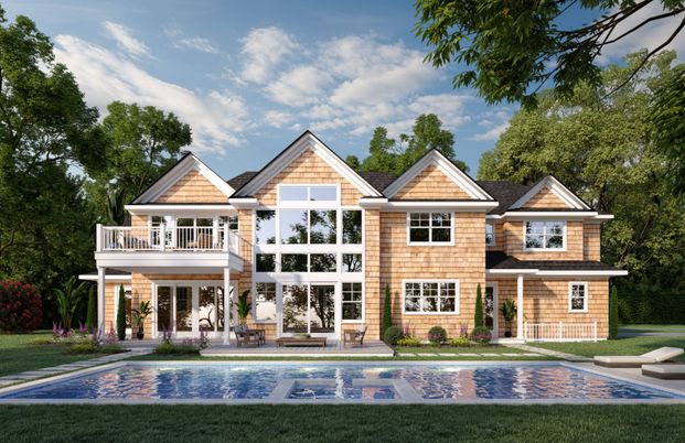 Exterior, Facade, Pool, Farmhouse