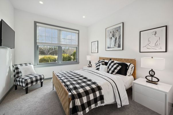 Bedroom, Interior, Recessed Lighting