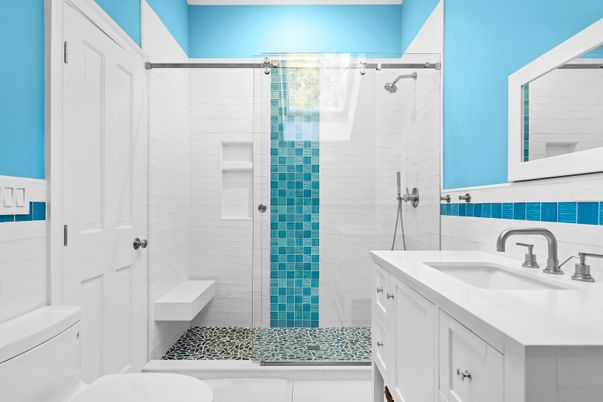 Bathroom, Glass Shower, Interior