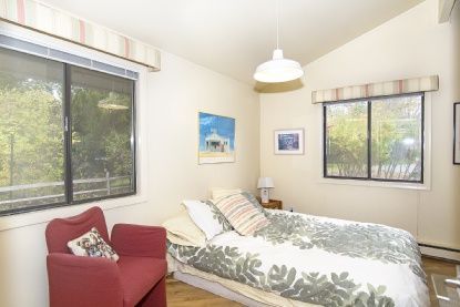 Bedroom, Interior, Pendant Lights, Wood Texture Flooring