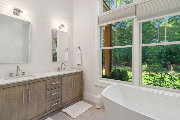 Bathroom, Dual Sink Vanities, Free Standing Baths, Interior