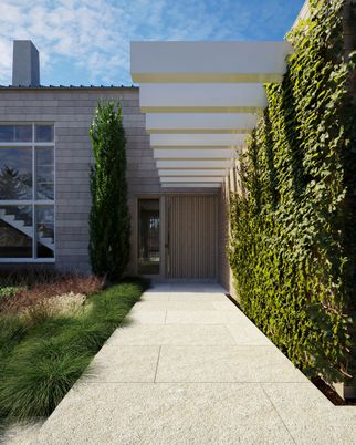 Attached, Exterior, Facade, None