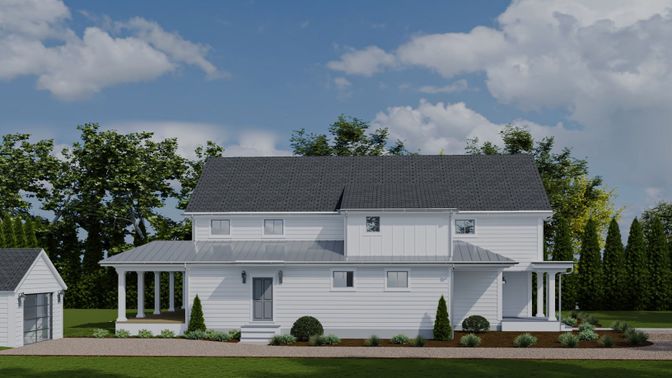 Exterior, Facade, Farmhouse