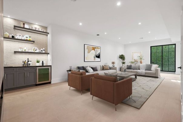 Interior, Living room, Recessed Lighting
