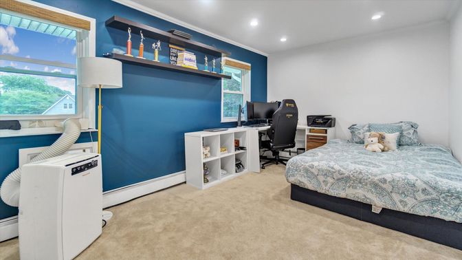 Bedroom, Home Office, Interior, Recessed Lighting