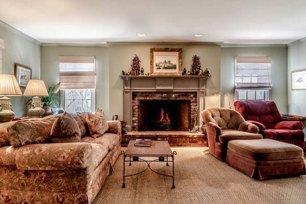 Fireplace, Interior, Living room, Recessed Lighting