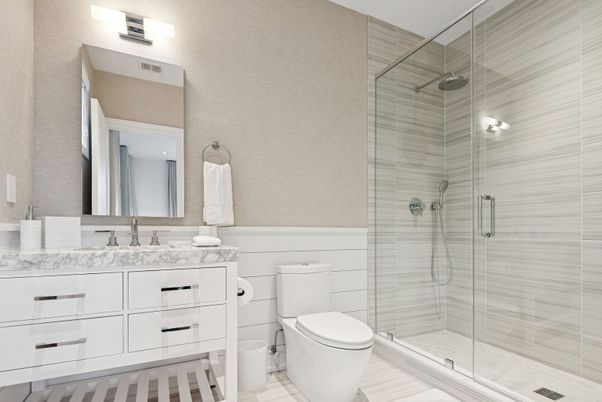 Bathroom, Glass Shower, Interior