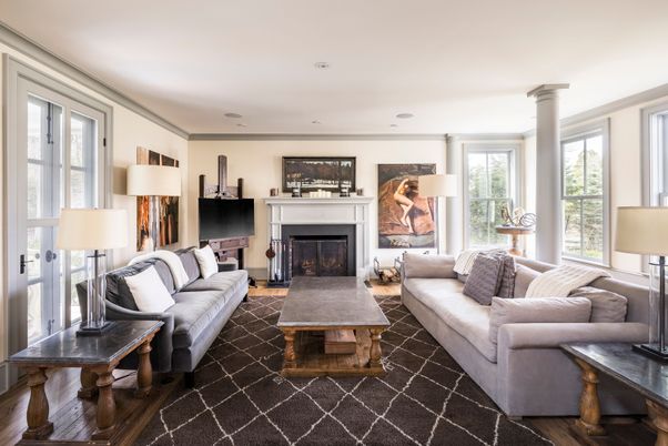 Fireplace, Interior, Living room, Recessed Lighting