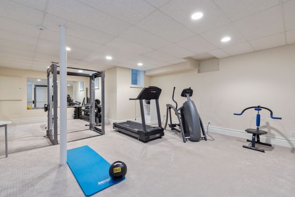 Fitness Equipment, Interior, Recessed Lighting