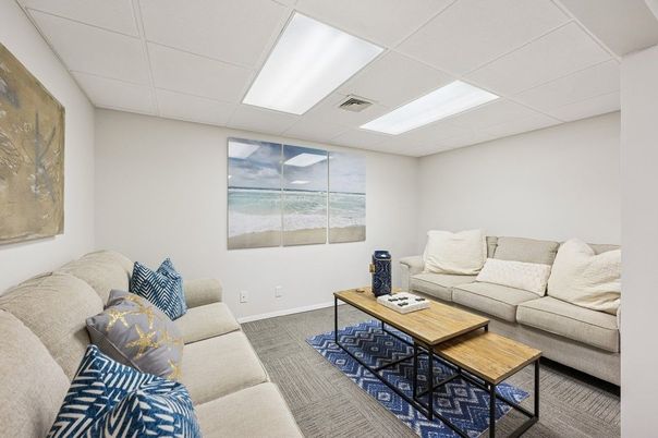 Interior, Living room, Recessed Lighting