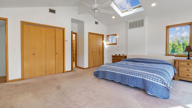 Bedroom, Interior, Recessed Lighting