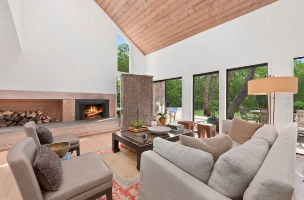 Fireplace, Interior, Living room, Wooden Ceilings, Wood Texture Flooring